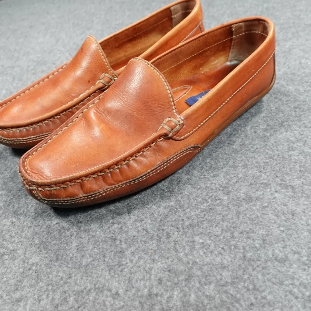 Giorgio Brutini‎ Glove Mens Tan Leather Driving Loafers 688234 Size 10.5 M
